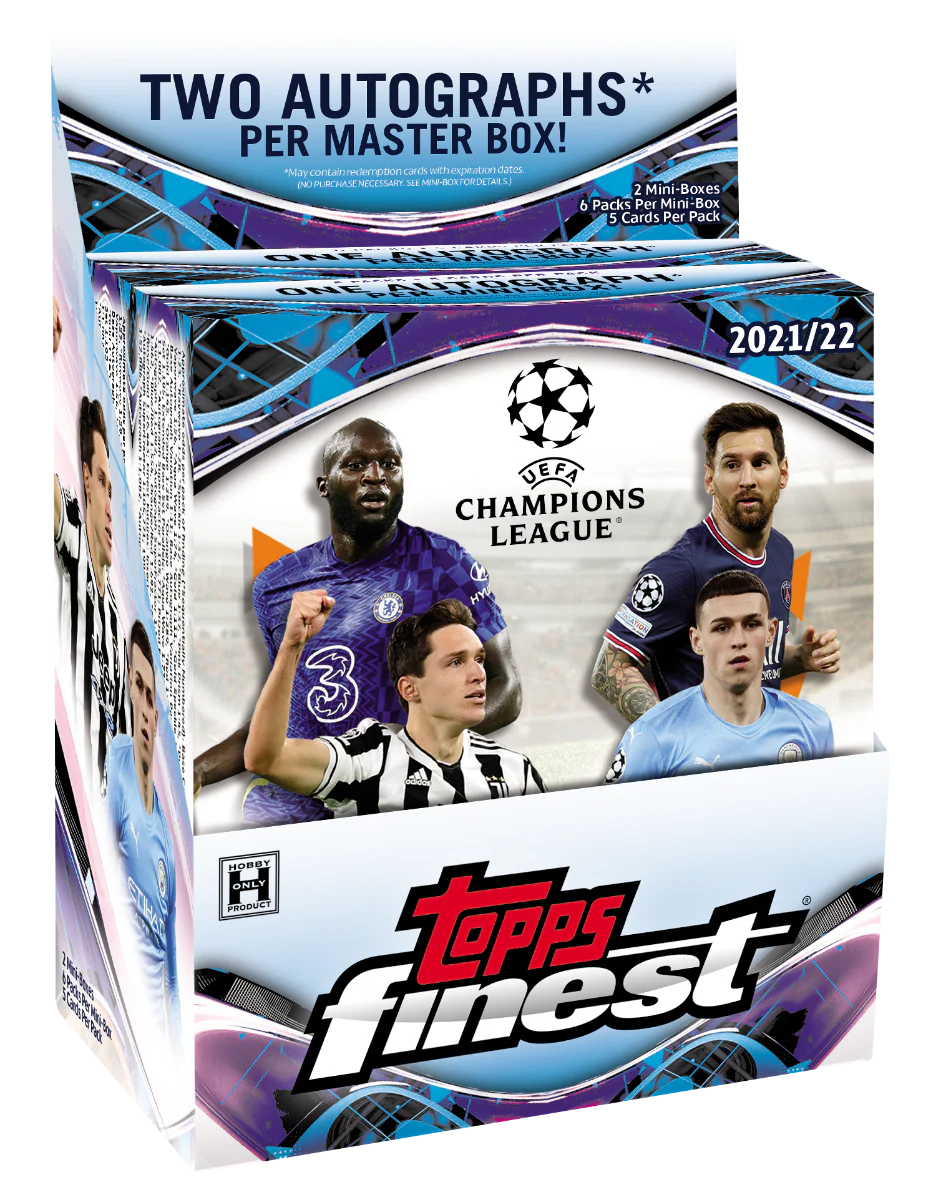 2021/22 Topps Finest UEFA Champions League Soccer Hobby Box
