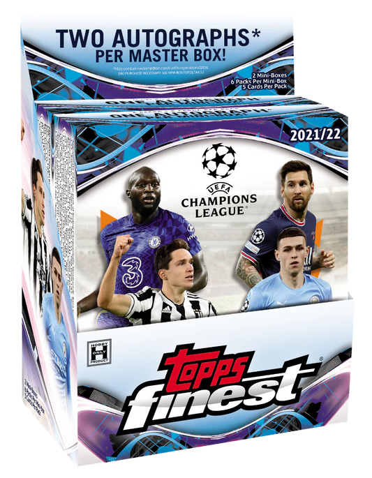 2021/22 Topps Finest UEFA Champions League Soccer Hobby Box