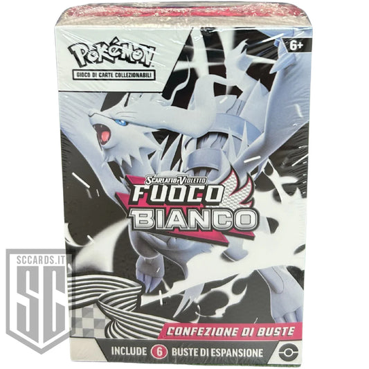 Pokemon Bundle 6 Buste Box Fuoco Bianco Scarlatto & Violetto 2025 (ITA)
