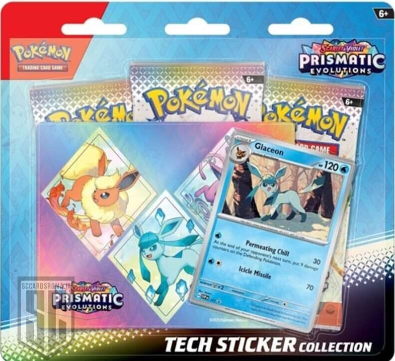 Pokemon Evoluzioni Prismatiche Blister 3 bustine Glaceon
