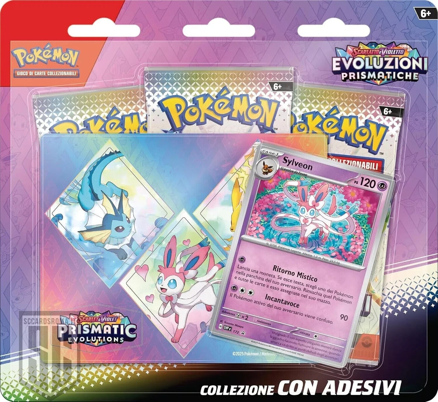 Pokemon Evoluzioni Prismatiche Blister 3 bustine Sylveon