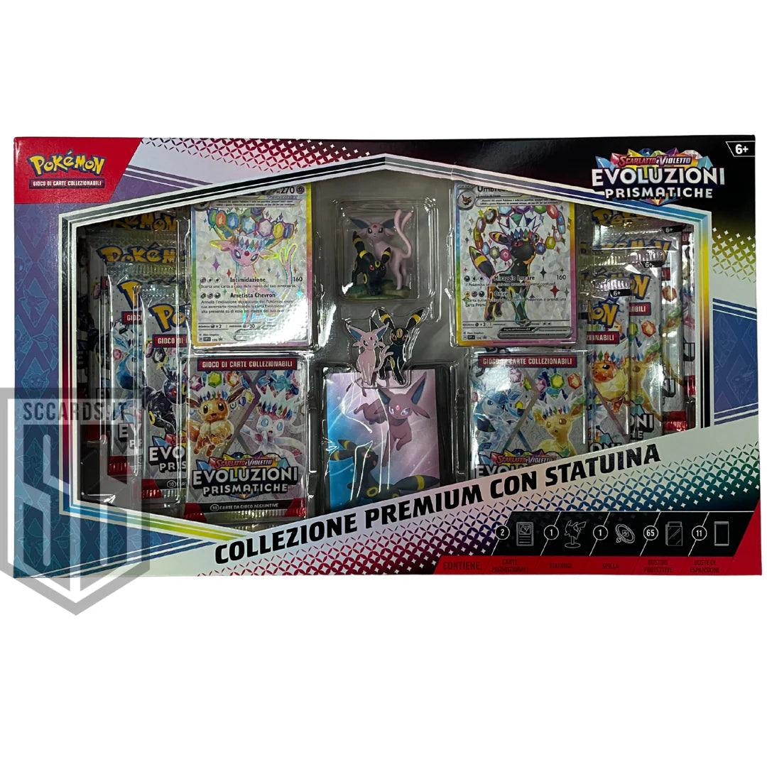 Pokemon Evoluzioni Prismatiche Collezione Premium Con Statuina 2025