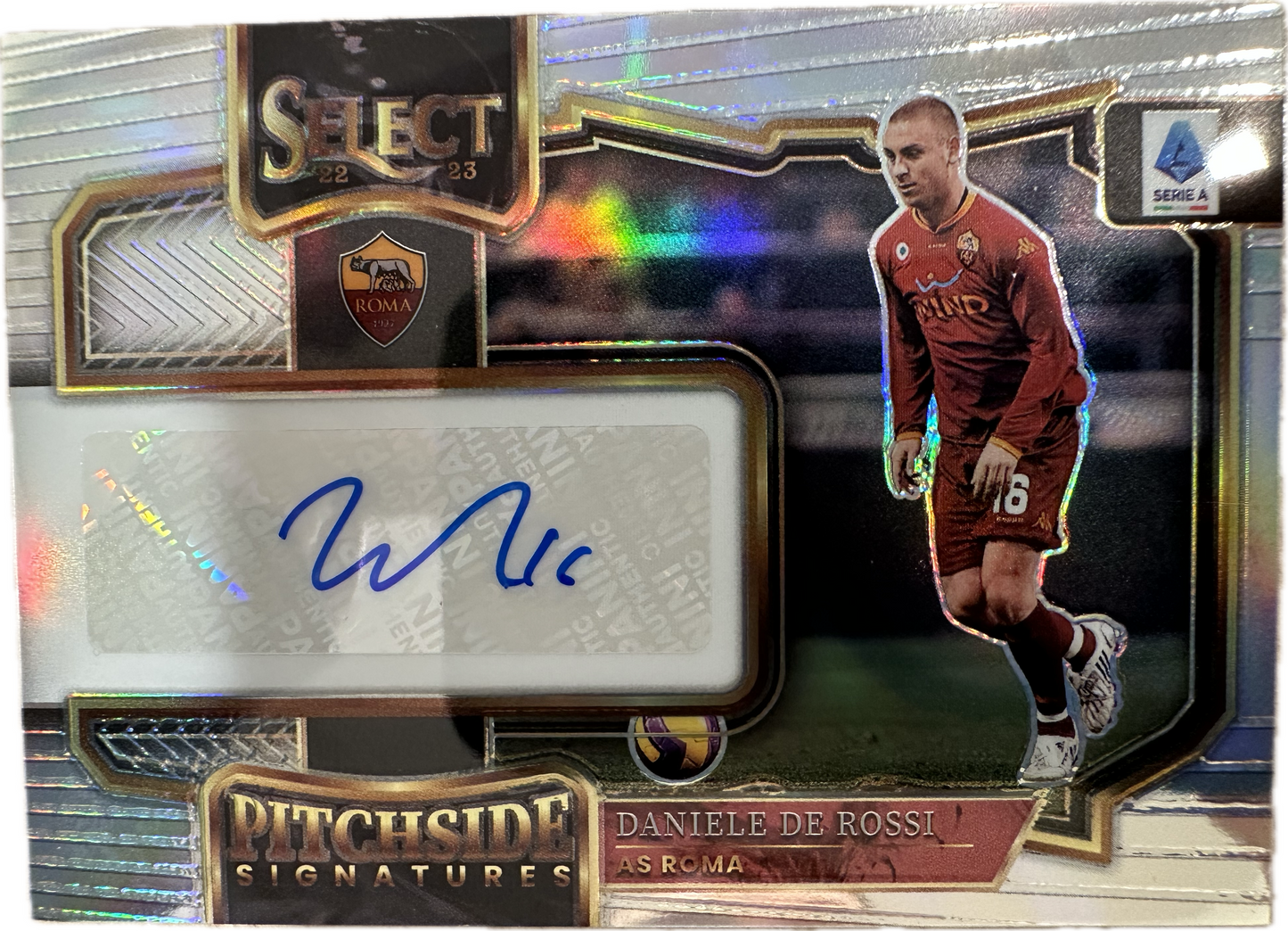 Daniele De Rossi Autograph Pitchside Signature Panini Select Serie A 2022-23