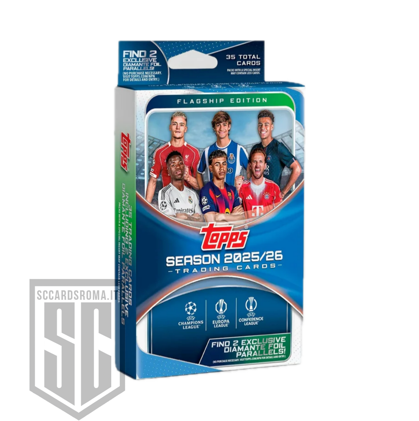 Topps UEFA Club Competitions 2025/26 Flagship Edition Hanger Box